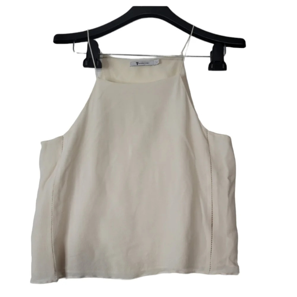 𝅺ALEXANDER Wang Women's Camisole Silk Sleeveless Basic white Off sz Midium